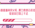 抖音直播间风火轮，暴力微信引流技术，低成本日加上千法-小鸿资源库