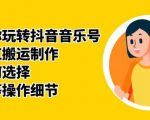 群星带你玩转抖音音乐号，音乐网红搬运制作，音频如何选择，热点榜等操作细节-小鸿资源库