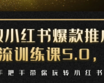 小红书爆款推广引流训练课5.0，手把手带你玩转小红书（17节实操视频+话术）-小鸿资源库