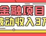 Yl老师最新金融项目，一部手机即可操作，每天只需一小时，轻松做到被动收入3万-小鸿资源库