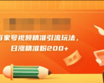 黄岛主引流课：百家号视频精准引流玩法，日涨精准粉200+-小鸿资源库