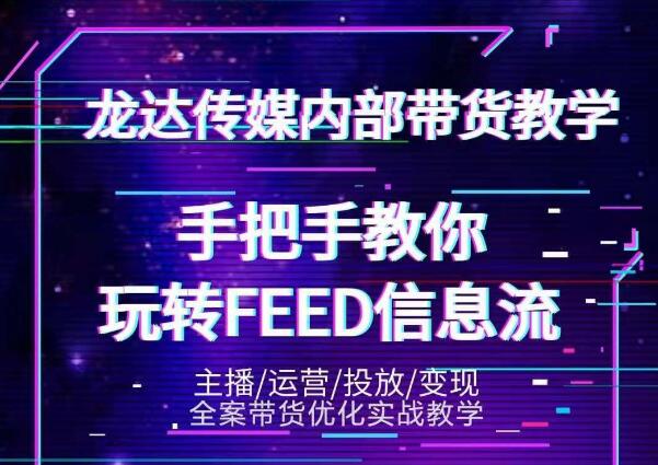 龙达传媒内部抖音带货密训营：手把手教你玩转抖音FEED信息流，让你销量暴增-小鸿资源库
