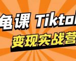 龟课·TikTok变现实战训练营线上第1期，多种变现模式，轻松赚美刀-小鸿资源库