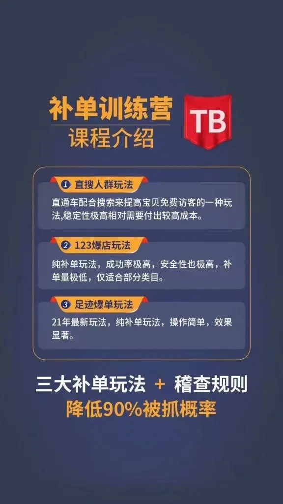 数据蛇淘宝2021最新三大补单玩法+稽查规则，降低90%被抓概率-小鸿资源库