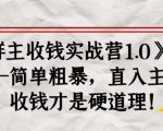《群主收钱实战营1.0》——简单粗暴，直入主题，收钱才是硬道理-小鸿资源库