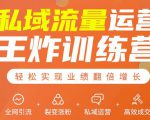 私域流量运营王炸训练营：全网引流+裂变涨粉+私域运营+高效成交-小鸿资源库