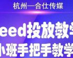 合仕传媒Feed投放教学，手把手教学，开车烧钱必须自己会-小鸿资源库