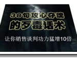 陈增金:38句攻心夺魂的歹毒话术,让你销售谈判功力猛增10倍-小鸿资源库