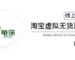 龟课·淘宝虚拟无货源电商5期,全程直播 现场实操,一步步教你轻松实现躺赚-小鸿资源库