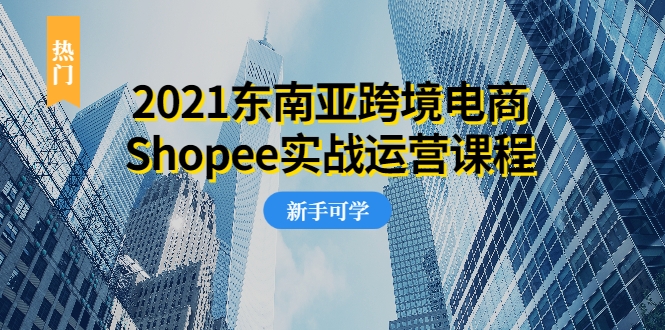 2021东南亚跨境电商Shopee实战运营课程，0基础、0经验、0投资的副业项目-小鸿资源库