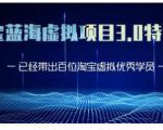 黄岛主·淘宝蓝海虚拟项目3.0，小白宝妈零基础的都可以做到月入过万-小鸿资源库