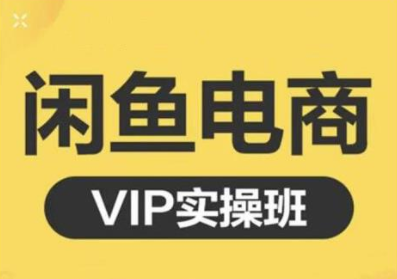 鱼客·闲鱼电商零基础入门到进阶VIP实战课程，帮助你掌握闲鱼电商所需的各项技能-小鸿资源库