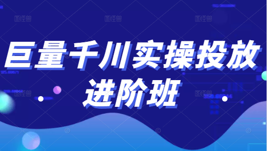 巨量千川实操投放进阶班，投放策略、方案，复盘模型和数据异常全套解决方法-小鸿资源库
