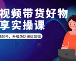 短视频带货好物分享实操课：快速起号，升级版防搬运剪辑-小鸿资源库