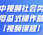 抖音中视频社会类玩法,傻瓜式操作就能赚钱【视频课程】-小鸿资源库