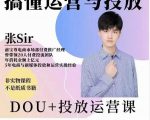 张sir的dou+投放运营课：搞懂运营与投放，全面提升账号的流量运营效率-小鸿资源库