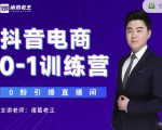 诸葛老王抖音电商0-1训练营,从0开始轻松破冷启动,引爆直播间-小鸿资源库