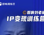 群响刘老板·IP变现训练营第6期：教你搞流量新姿势，IP打造获客私域经营-小鸿资源库