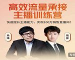 高效流量承接主播训练营：快速提升主播能力,实现100万销售直播间-小鸿资源库