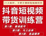 李鲆·抖短音视频带货练训营第五期,手把教手你短视带频货,听照话做,保证出单-小鸿资源库