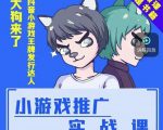大狗来了:小游戏推广实战课,带你搭建一个游戏推广变现账号-小鸿资源库