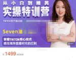Seven漆:国内&TIKTOK短视频直播训练营，全球直播带货的风口赶紧乘风掘金-小鸿资源库