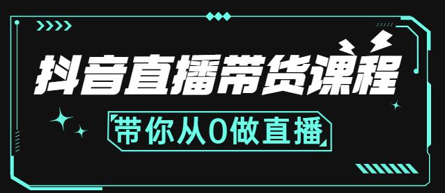 抖音直播带货课程:带你从0开始,学习主播、运营、中控分别要做什么-小鸿资源库