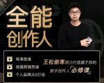 王松傲寒·全能创作人思维课，帮你打造创作人IP，全面提升导演思维-小鸿资源库