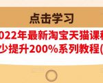 樊剑2022年最新淘宝天猫课程-转化率至少提升200%系列教程(高级)-小鸿资源库