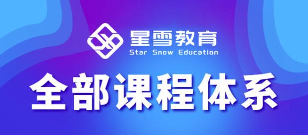 星雪教育淘系高级班,更全的运营提升方案,零基础由浅入深,店铺最新玩法-小鸿资源库