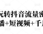 2022玩转抖音流量密码，(直播+短视频+千川)-小鸿资源库