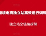 跨境电商独立站高效运行训练营，独立站全链路拆解-小鸿资源库