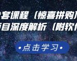京东撸货全套课程(惊喜拼购),京东撸货项目深度解析(附软件)-小鸿资源库