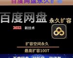 百度网盘无限扩容技术,外面卖399的,无论自己用还是用做引流都可以-小鸿资源库