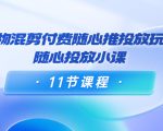 好物混剪付费随心推投放玩法，随心投放小课（11节课程）-小鸿资源库