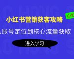 小红书营销获客攻略：从账号定位到核心流量获取，爆款笔记打造-小鸿资源库