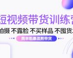 短视频带货训练营：不拍摄 不露脸 不买样品 不囤货发货 简单粗暴混剪带货（第三期）-小鸿资源库