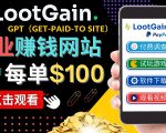 做调查下载APP, 玩游戏赚钱 – 通过GPT（Get-Paid-To）每单100美元-小鸿资源库