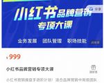小红书品牌营销专项大课，操盘手进阶，一套能让你提升业务精进的课程-小鸿资源库