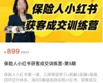 保险人小红书获客成交训练营,0基础高效玩转小红书,可复制的获客成交之路-小鸿资源库