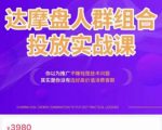 阿呆电商·达摩盘人群组合投放实战课，你以为推广不赚钱是技术问题，其实是你没有选好高价值消费客群-小鸿资源库