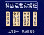 他创传媒·抖音小店系统运营实操课,从零到一系统性教学,抖店日出千单保姆级讲解-小鸿资源库