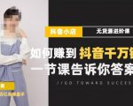 梨子会·抖店无货源进阶冲刺课，如何赚到抖音千万销售，这套课程会告诉你答案-小鸿资源库