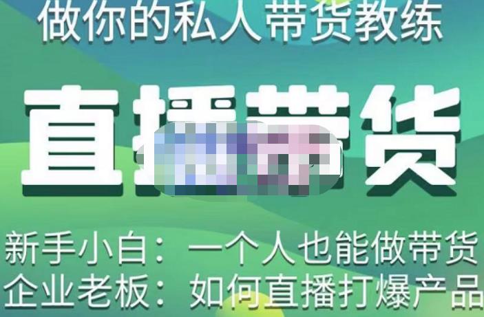 硬核传媒·直播带货（私人教练），实操实战教学，通俗易懂，学完后新手小白一个人也能做带货-小鸿资源库