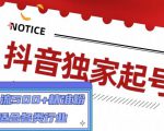 抖音独家起号，一天引流500+精准粉，适合各类行业（9节视频课）-小鸿资源库