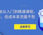 万相台投放从入门到精通课程，学会这些，低成本拿流量不愁-小鸿资源库