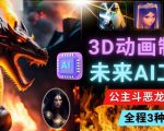 利用未来Ai工具LeiaPix，静态图转换3D动画，Lexica和Chat GPT制作精彩视频-小鸿资源库