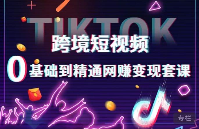 跨境短视频TIKTOK 0基础到精通网赚变现套课,跨境短视频独立站带货变现技巧-小鸿资源库