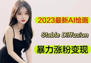 2023最新AI绘画Stable Diffusion,原创不用愁日赚1000+【软件+教程】-小鸿资源库