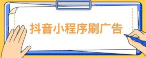 【低保项目】抖音小程序刷广告变现玩法，需要自己动手去刷，多劳多得【详细教程】-小鸿资源库